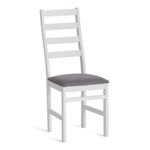 Обеденный стул ROSARIO / white, ткань тёмно-серая (150), id 20215 в Брянске